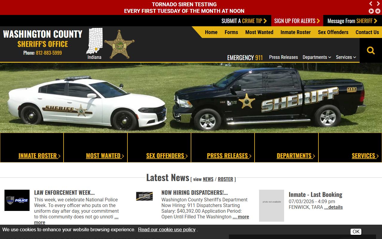 Washington County court records sheriff and jail information